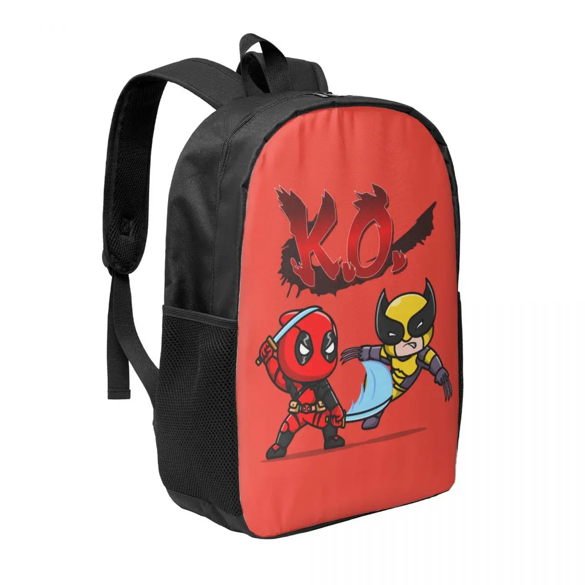 Custom Deadpool KO Wolverine Backpacks for Boys Girls School College Travel Bags Women Men Bookbag Fits 15 Inch Laptop