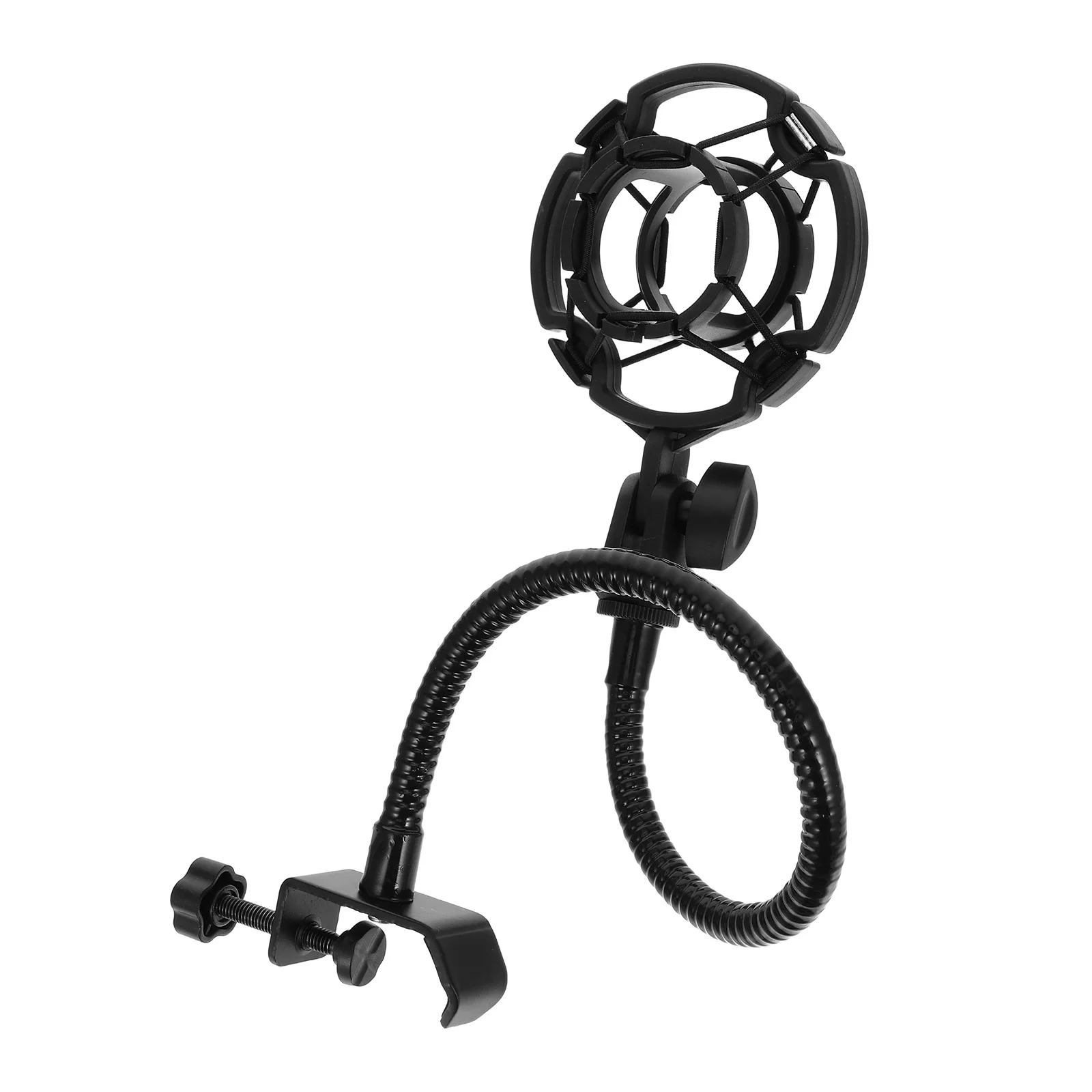 

Microphone Shockproof Bracket Anti Vibration Clamp Adjustable Desk Mounted Gooseneck Universal Live Streaming Recording Boom Arm
