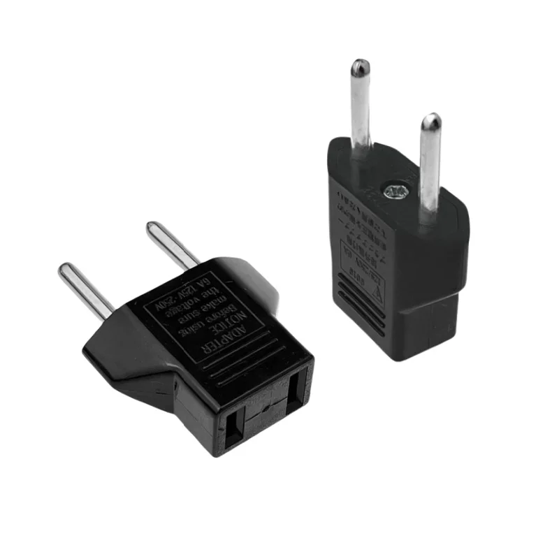 1-20pcs US/EU Socket US To EU Plug Adapter 2pin 4.0mm Euro Travel Adapter EU To US Plug Power Adapter Converter Electric Outlet
