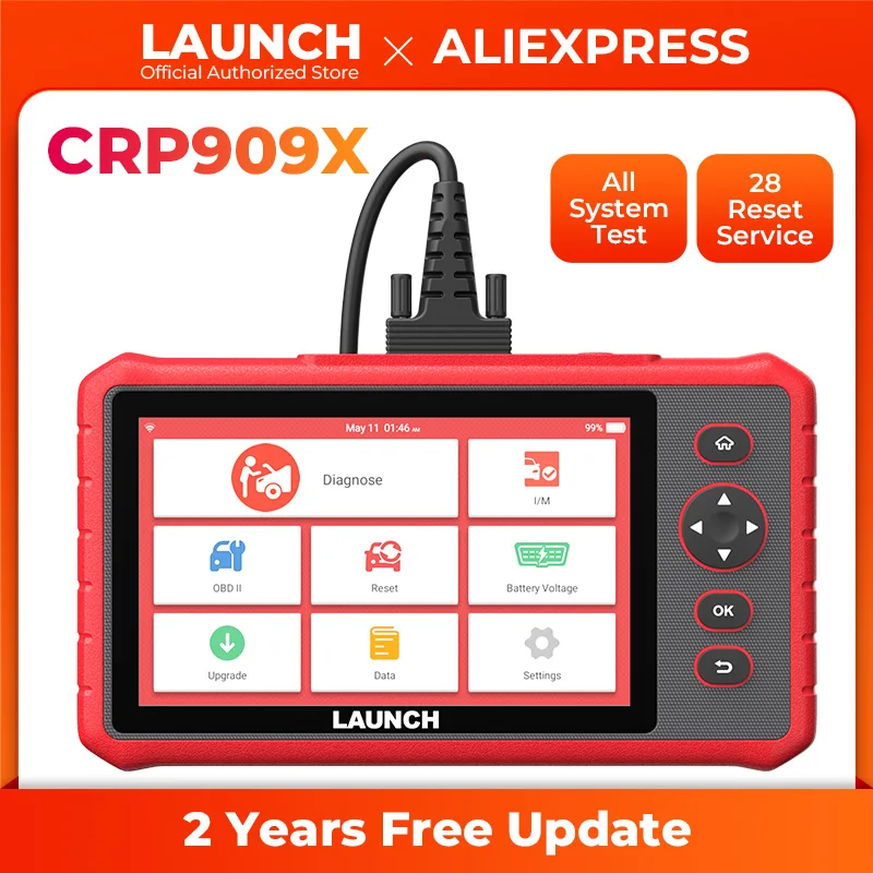 

LAUNCH X431 CRP909X OBD2 Scanner Automotive Tools Car Diagnostic Tools Auto OBD Code Reader Free Shipping Diagnostic Auto