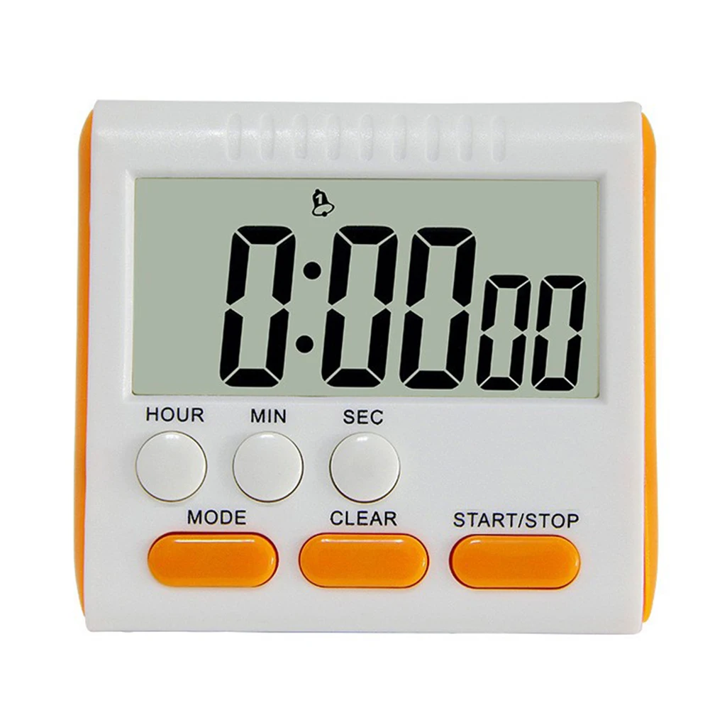 Practical Magnetic Digital Timer LED Clock Countdown Alarm Easy to Read Display Foldable Stand Durable Material