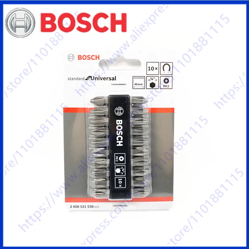 

BOSCH 1/4 "45MM electric screwdriver universal dual purpose standard drill bit PH2 drill bit set