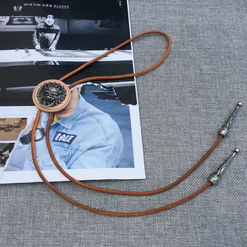 Original design Chinese style bolotie alloy retro Dragon King bite ring bolo tie for men personality neck tie fashion accessory