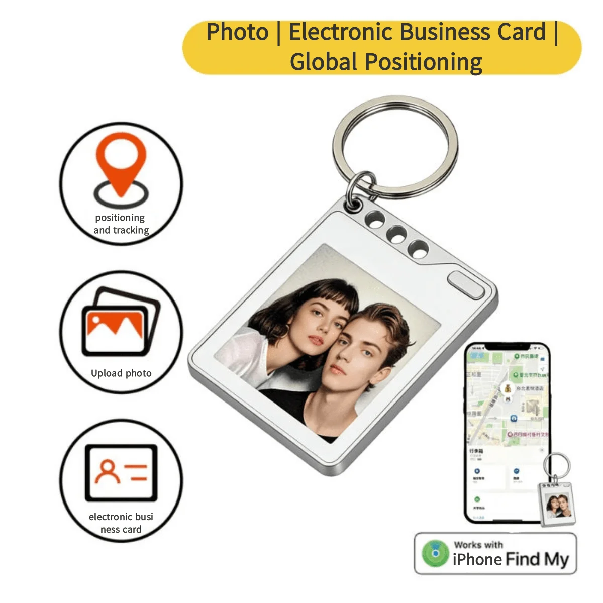 

Air E-Ink Find My Tag Support Find My network lost item all Apple devices iPhone/iPad/Mac/iWatch Positioning