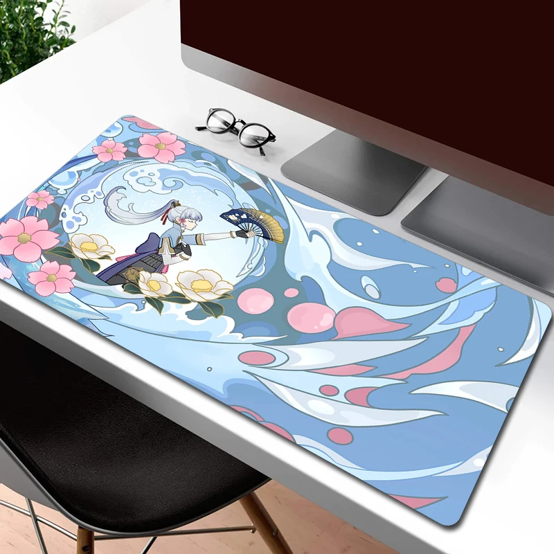 

Genshin Impact Cute Mouse Pad Gamer Kawaii Large Mousepad Gaming Otaku Computer Mouse Mat Game Non-Slip Large Keyboard Mat XXL