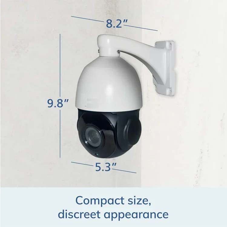4.5 بوصة PTZ IP الأمن 5.0mpHD عموم إمالة 18X زووم بصري H.25 Dome التتبع التلقائي كاميرا IP