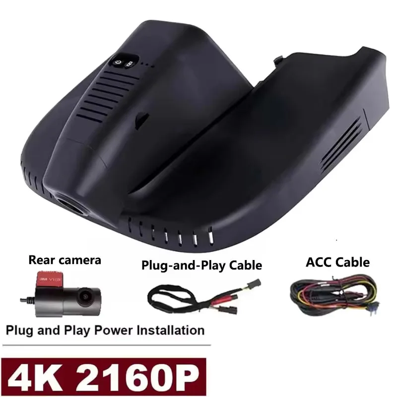 4K Plug En Play Eenvoudige installatie Wifi Auto DVR Dash Cam Voor ALFA ROMEO Giulia Quadrifoglio GTA Veloce 2016 2017 2018 2019-2021 - afbeelding 1