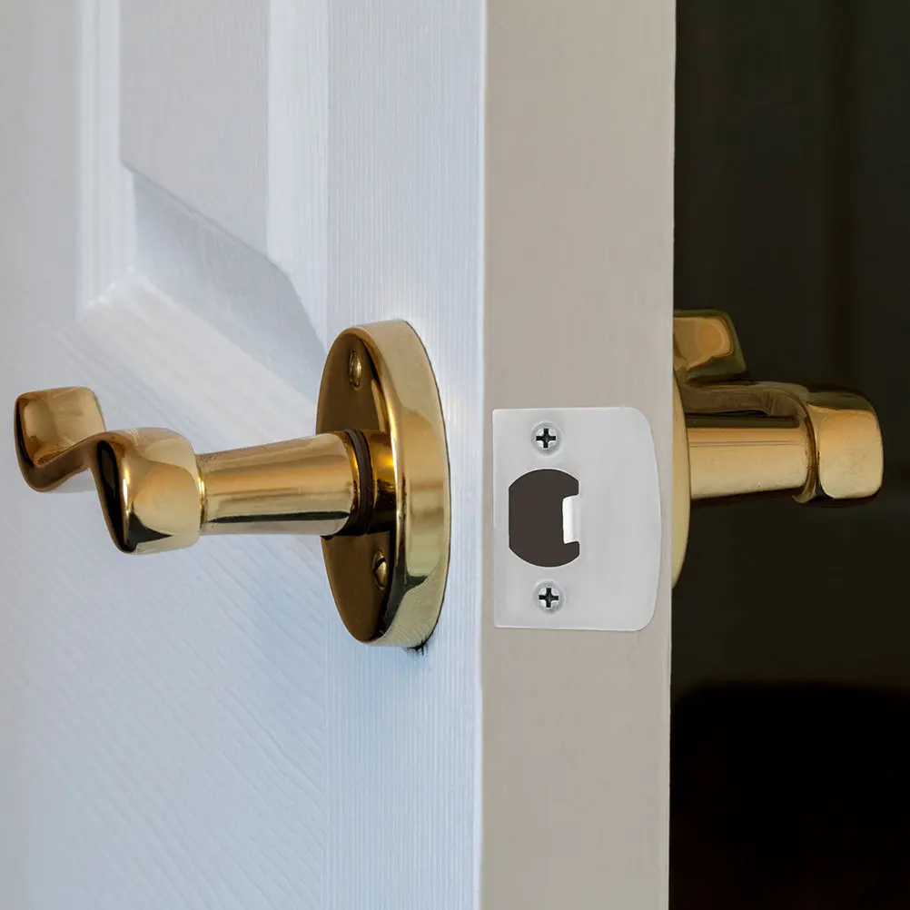 Piastra di chiusura con catenaccio in acciaio da 6 pezzi Design regolabile Installazione semplice Sicurezza migliorata per varie porte Nichel satinato