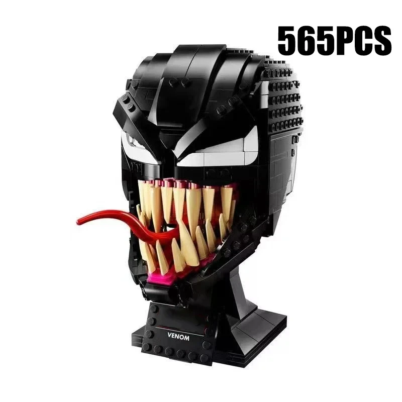 Bloques de construcción de Disney Stitch Angel Spider-Man Venom dibujos animados lindos juguetes de montaje para niños movilidad de la oreja juguete de regalo de cumpleaños para niña y niño