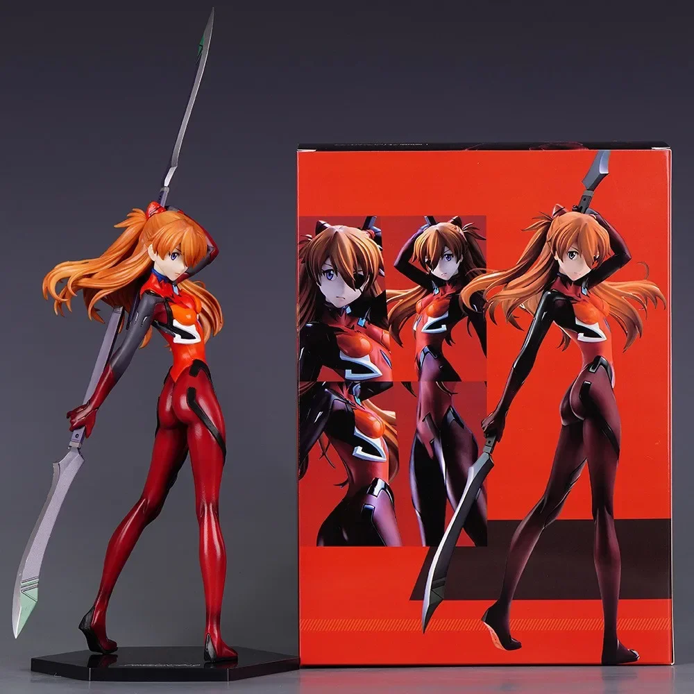 Anime eva asuka langley soryu combate postura figuras de ação pvc modelo estátua mesa decoração brinquedos boneca coleção presentes encaixotados