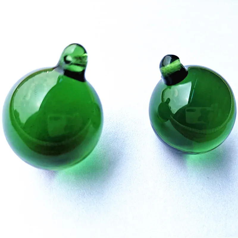 New Arrived 30mm Green Smooth Glass Ball Nice Crystal Feng Shui Spheres Birthday Party Outdoor Christmas Tree Hanging Decoration