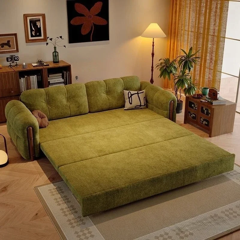 

Bedroom multi-functional sofa bed dual-purpose foldable small apartment multi-small double study retractable integrated bed