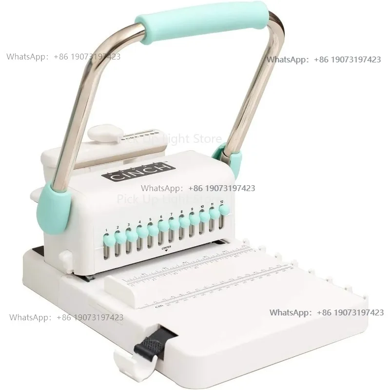 Cinch Book Binding Machine Compatible with Wire or Spiral Coils Professional Books Notebooks