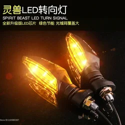 Motorcycle Universal 12V LED Turn Signal Lights for Honda CB650 CB500 NC750 CB400SF CB1300 vt750 Signal tail light Accessories