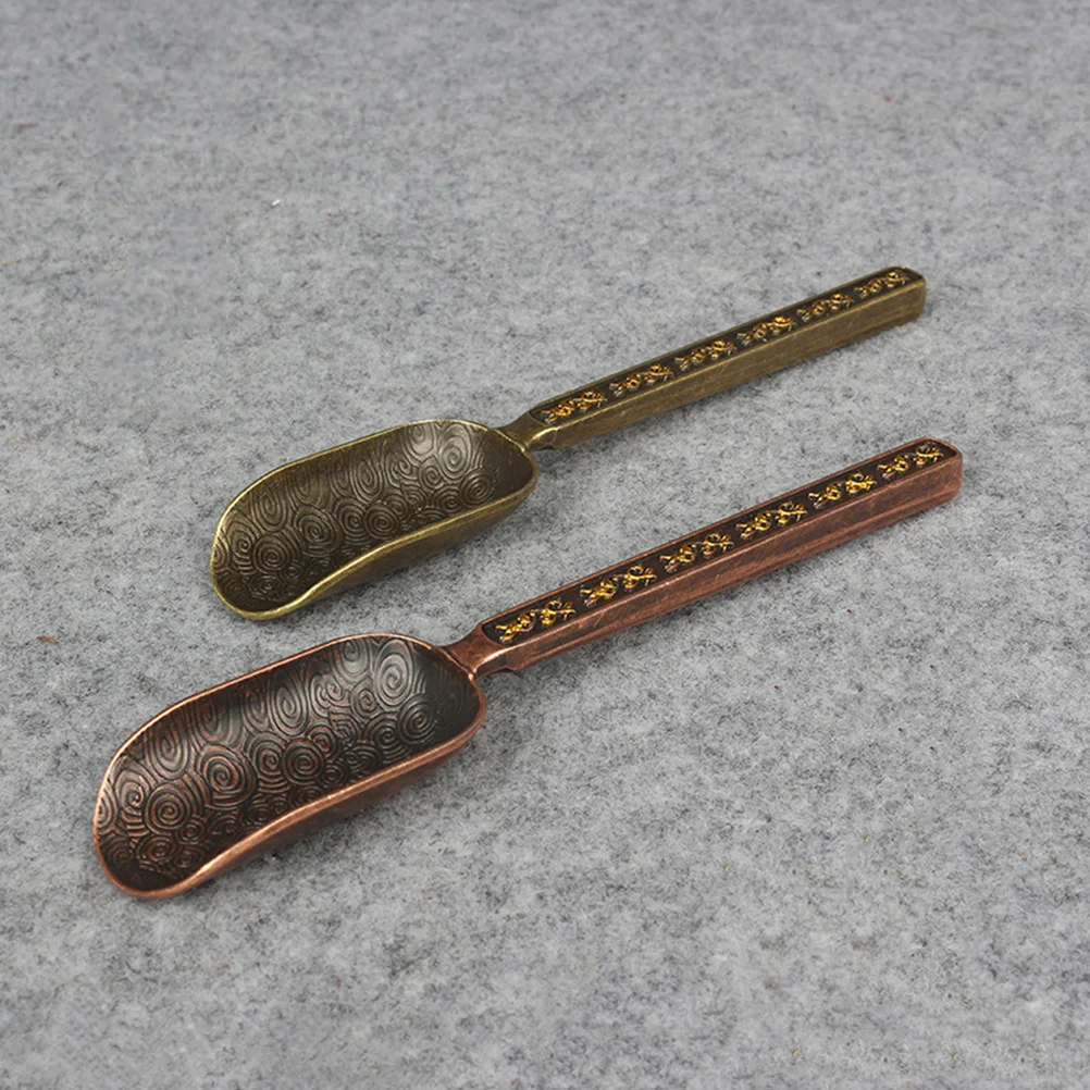 

Copper Scoop Shovel Measuring Spoon Heavy Duty Vintage Royal Style Beautiful Comfortable Handle Loose Leaf Tea Coffee