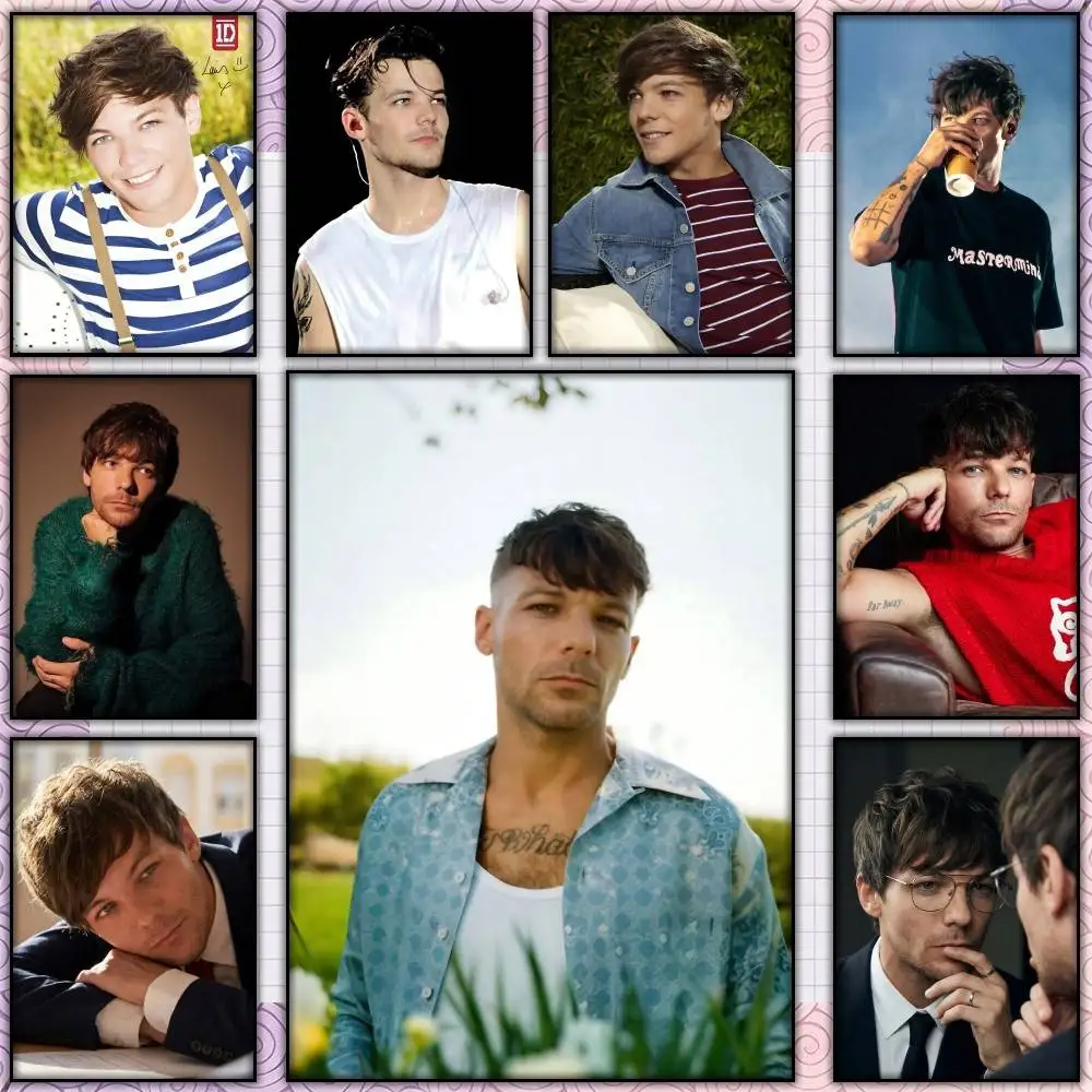 One-D Leader L-Louis T-Tomlinson  Poster Self-adhesive Art Waterproof Paper Sticker Coffee House Bar Room Wall Decor