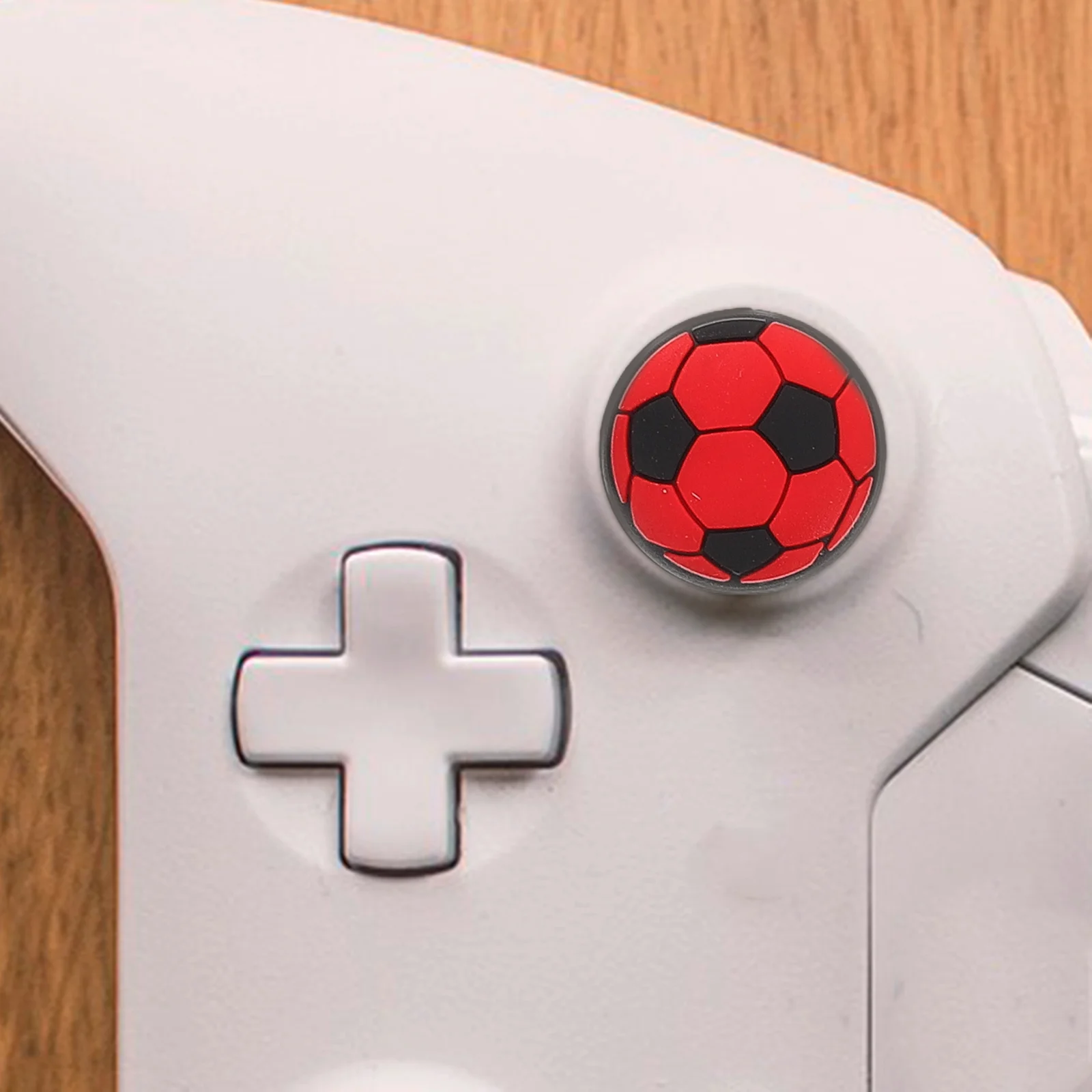 

10pcs Button Caps Joystick Thumb Grips Enhanced Precision Durable Ergonomic Design Easy Install Nonslip Soccer Pattern Analog