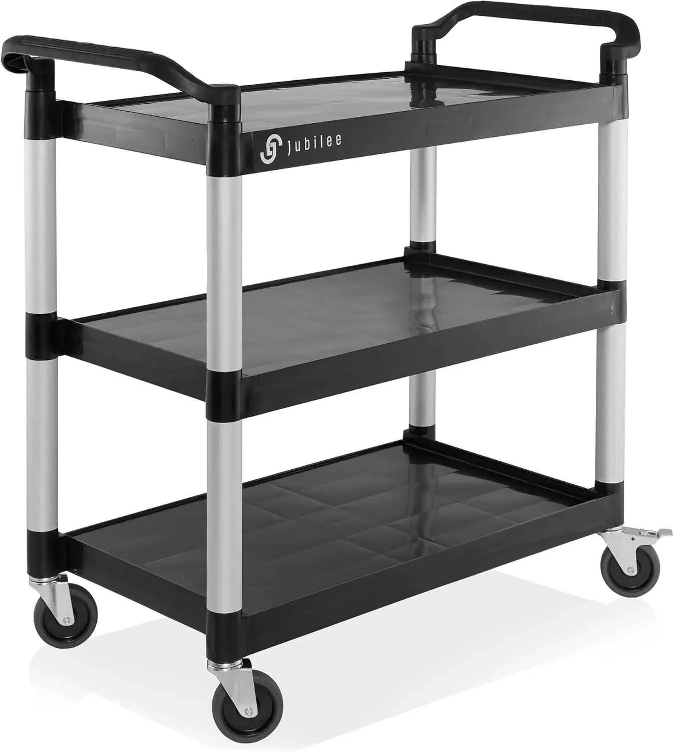 Jubilee Heavy-Duty 3-Tier Utility Service Cart with Wheels, 40.25