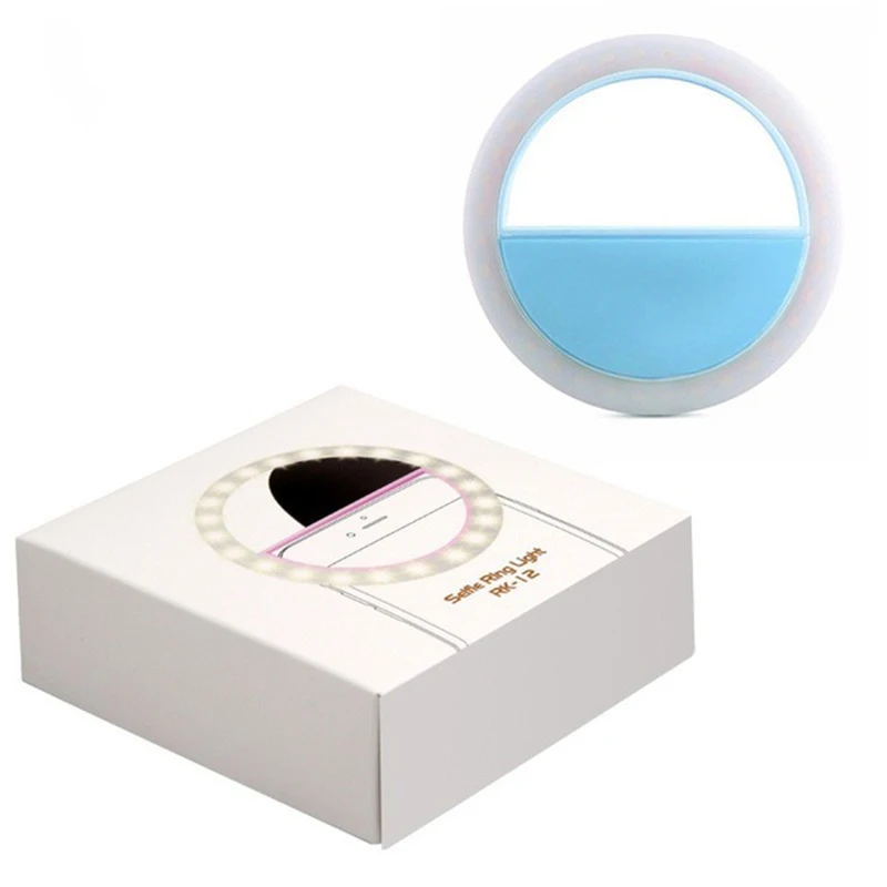 USB تهمة LED Selfie الدائري ضوء الإضاءة التكميلية ليلة الظلام Selfie تعزيز للهاتف ملء الضوء