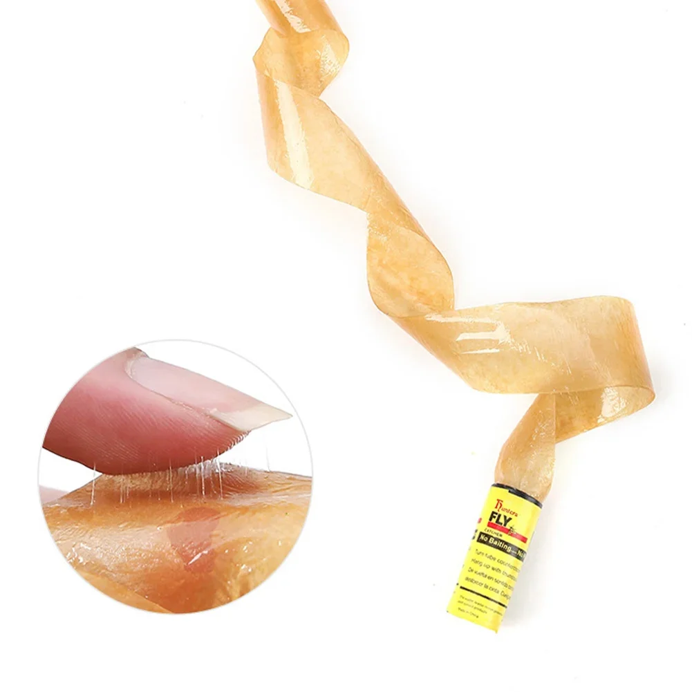 Fly Sticky Paper Disposable Fly Killer Bug Trap Pest Control Mosquito Catcher Roll Tape Double Sided Strong Glue Strip for Flies