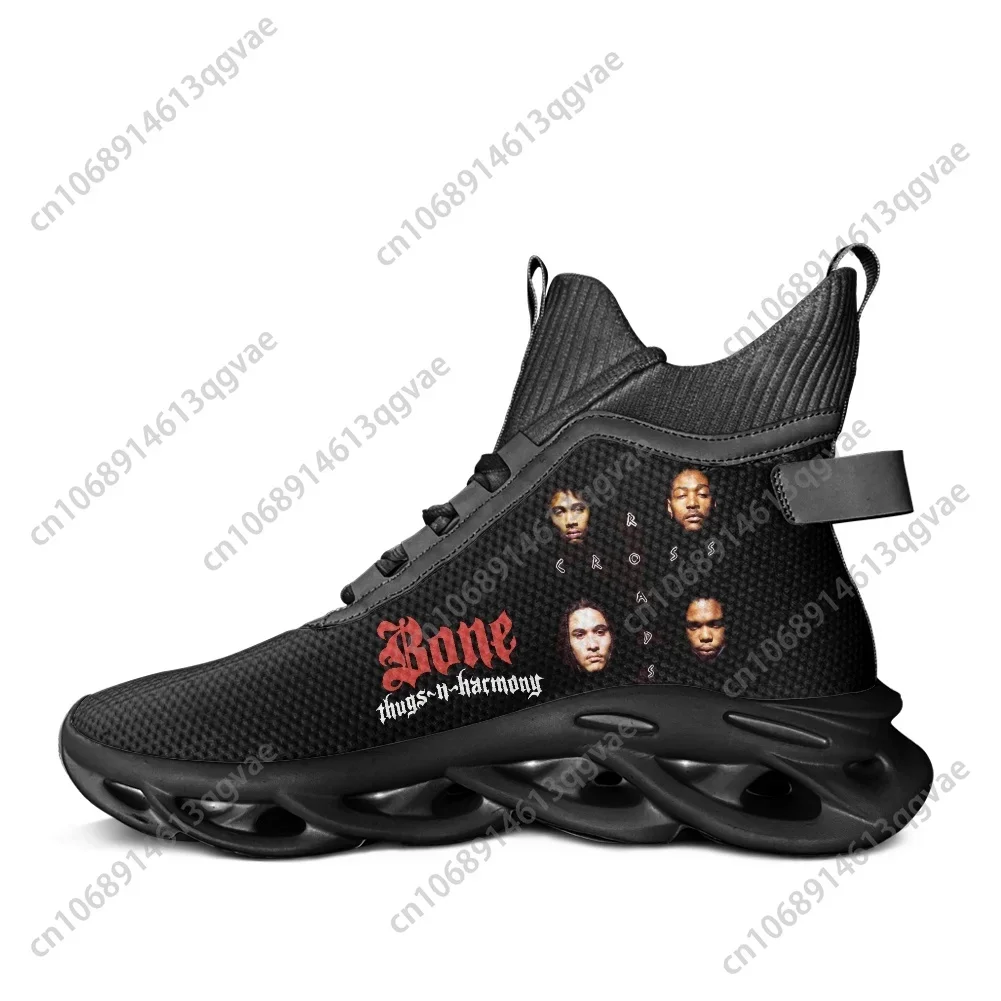 Bone Band Thugs Music N Rap Harmony High Top Flats Sneakers Mens Womens Sports Running Shoes Lace Up Mesh Footwear Custom Shoe