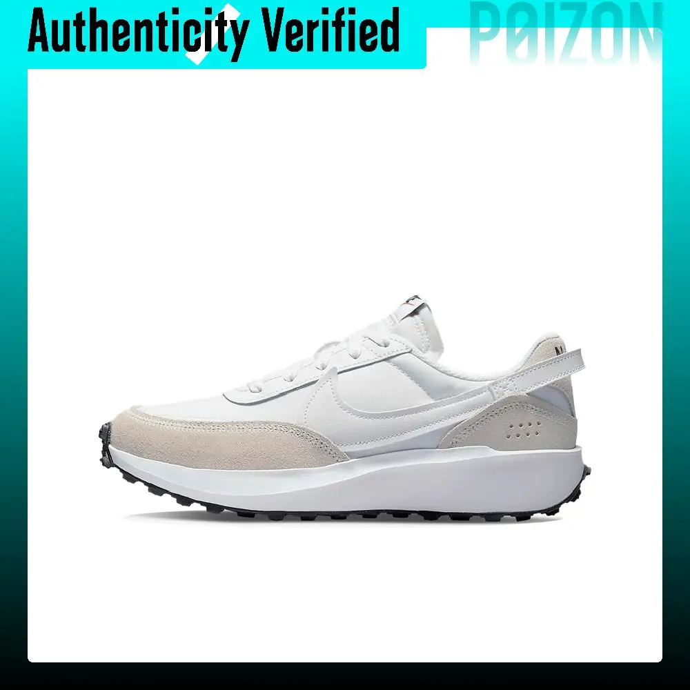 Nike Waffle Debut Nylon Low top Casual Shoes Women's White Gray DH9523-100