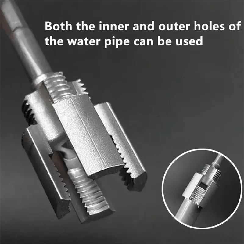 New 1/2inch 3/4inch PPR/PVC Water Pipe Threader Tapping ToolInternal Thread External Thread Integrated Water Pipe Wire Opener