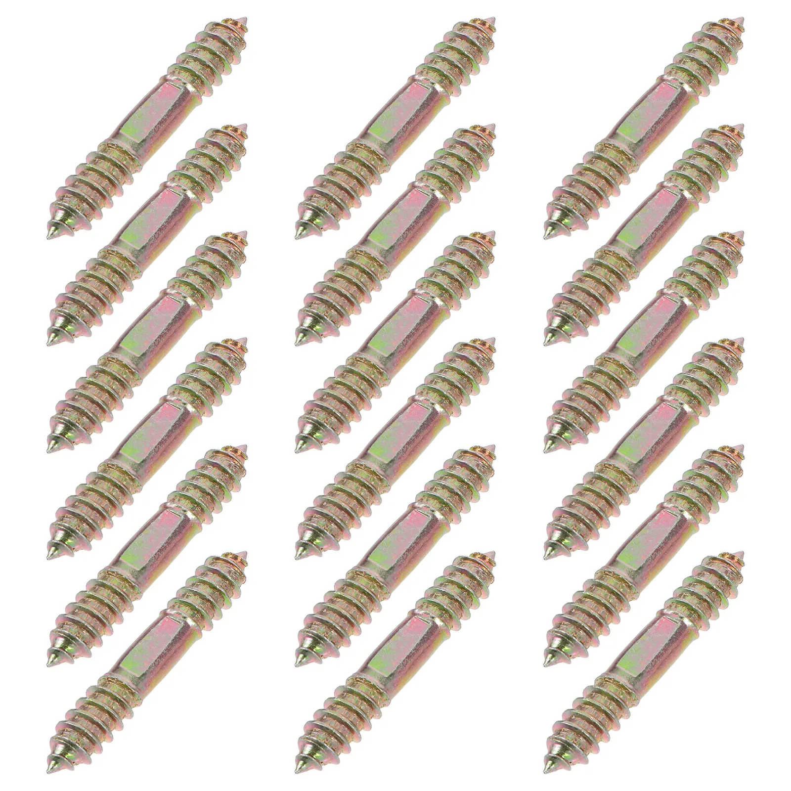 

Double Head Self Tapping Screw Ended Fixing Dowel Screws Furniture Hardware Connectors Cabinet Fastener Bed Fittings Flat