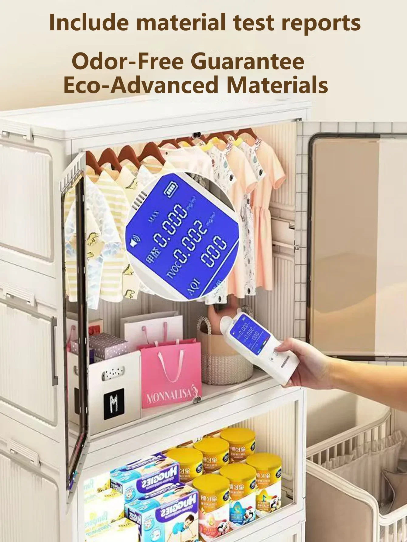 Compacte meerlaagse opvouwbare opbergkast - thuiskantoor keukenorganizer voor gebruik op meerdere scènes