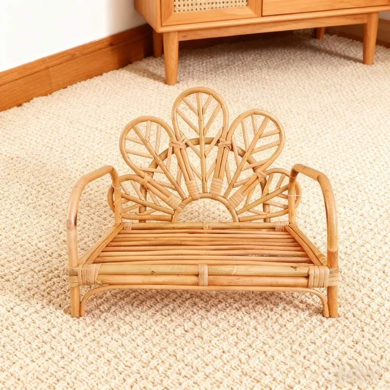 

Реквизит для фотографии новорожденных - стул-корзина из ротанга в стиле ретро, детская кровать для позирования и фон, детские фотоаксессуары для съемки девочек и мальчиков