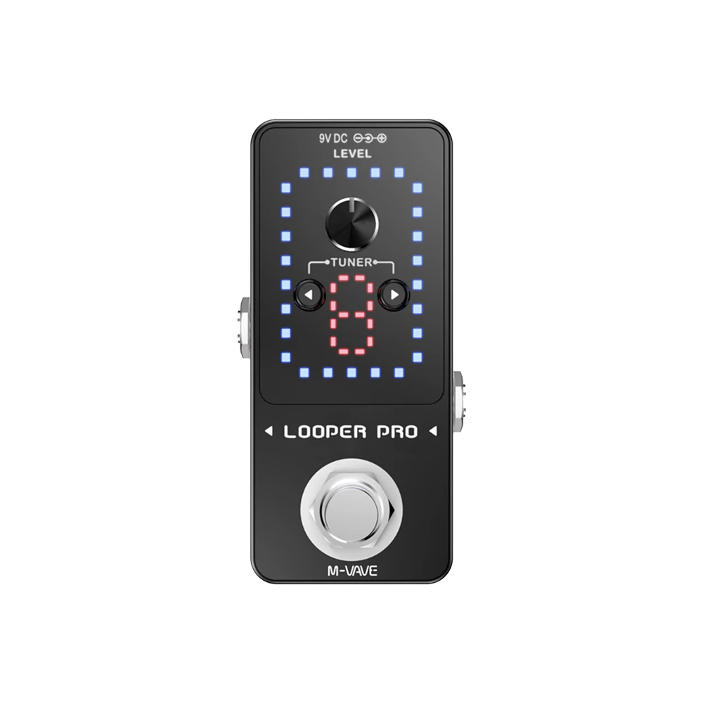 

Loop Pedal 9 Loops Total 40 Minutes Recording Time Unlimited Overdubs With Tuner Function