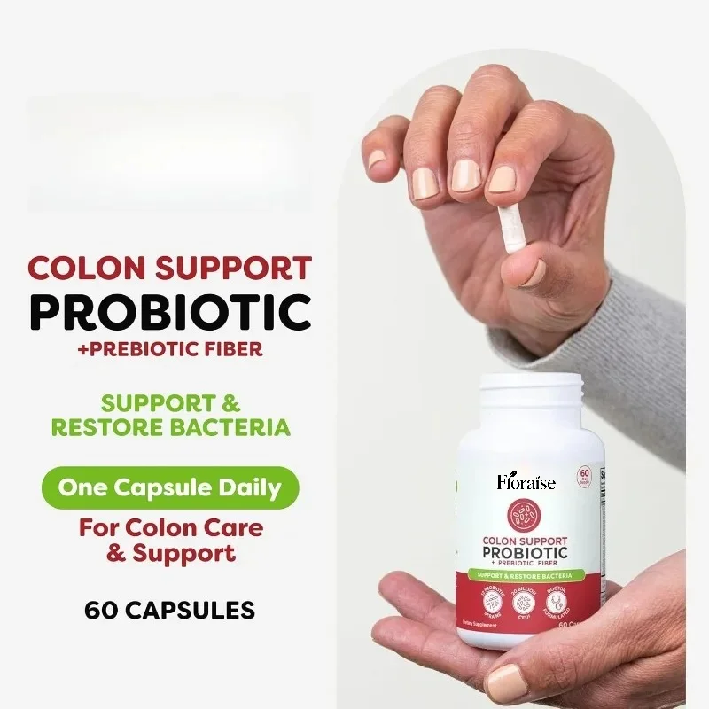 Colon Support Probiotic Supplement Capsule, for Male and Female Intestinal, Digestive, and Immune Health, 20 Billion CFU