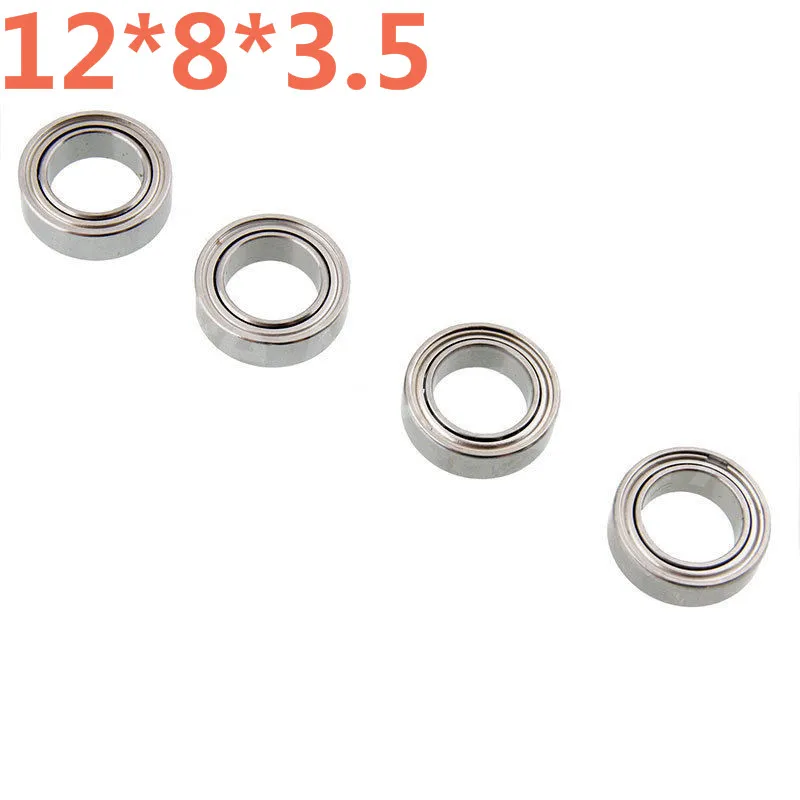 4Pcs/Lot WLtoys Parts A949-36 58042 12*8*3.5mm Ball Bearings Upgrade Parts for 1/18 1/16 RC Cars A949 A959 A969 A979 HSP 86683