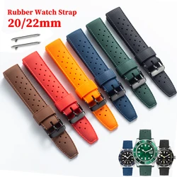Tropic Rubber Watch Strap 20mm 22mm for Seiko for Oris Watch Band Waterproof Bracelet Universal replacement strap Quick Release
