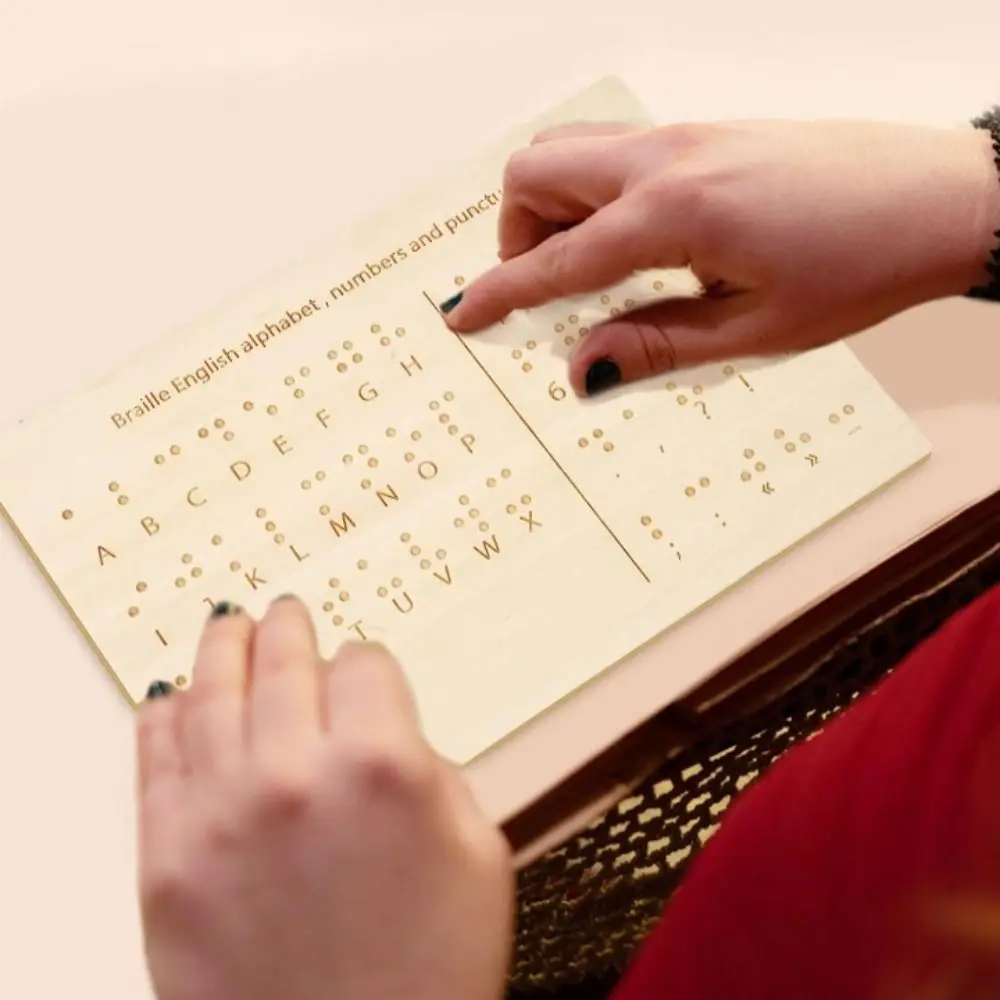 Convenient Lightweight Braille Board Raised Dots Portable Size Educational Tool Tactile Blind Teaching Aid Writing Supplies