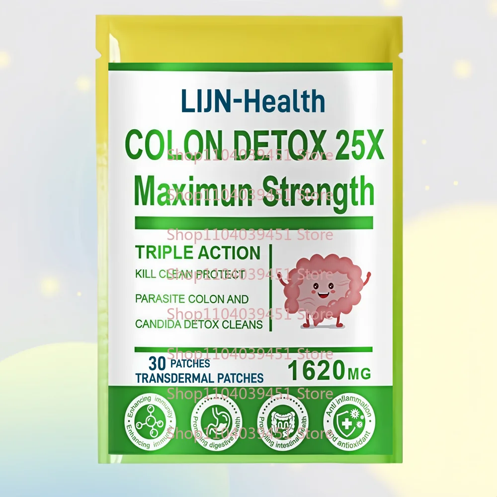 30 Patches Detox Colon & Body Cleanse Transdermal Patches Maximum Strength Cleansing Weight lost