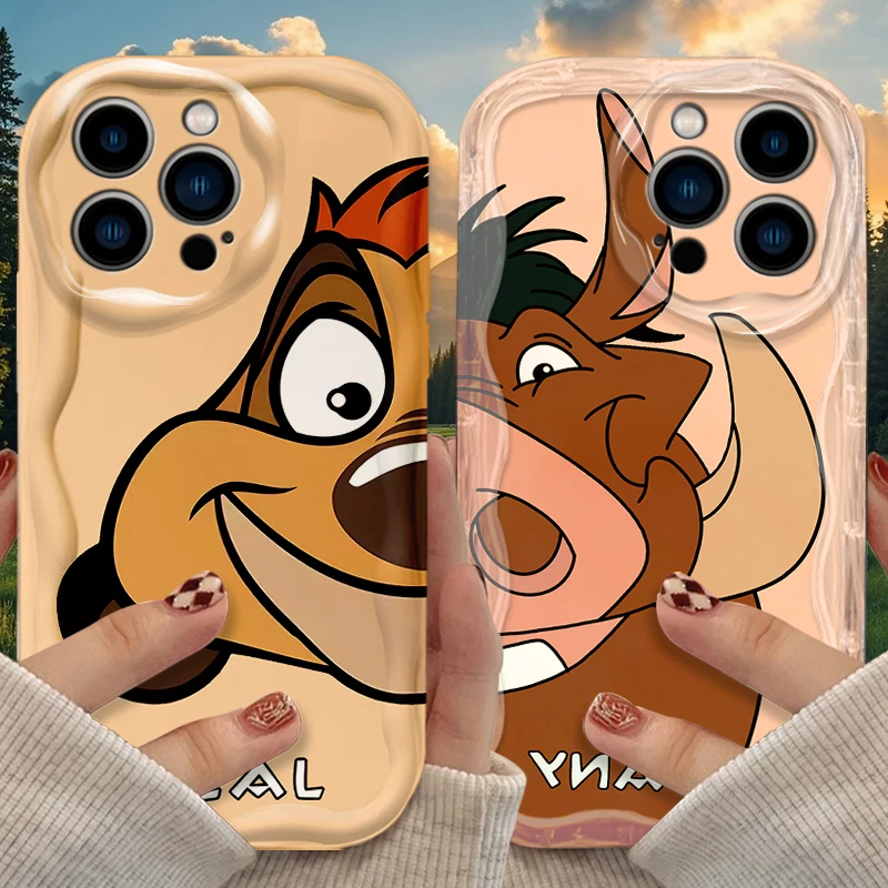 

Чехол The Lion King Simba Wave для iPhone 16 E 15 Pro Max 14 13 12 Mini 11 Pro Max XS X 8 7 Plus, силиконовые противоударные чехлы Funda