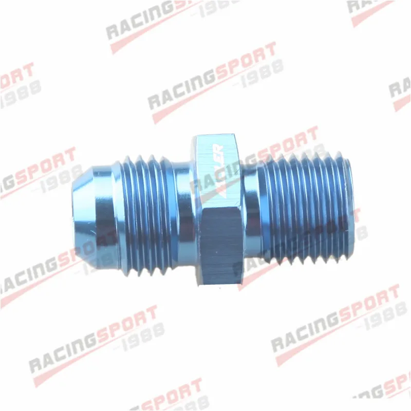 

AN -6 AN6 -6AN male to 1/8" BSP BSPP Straight Adapter Aluminum BLACK/BLUE
