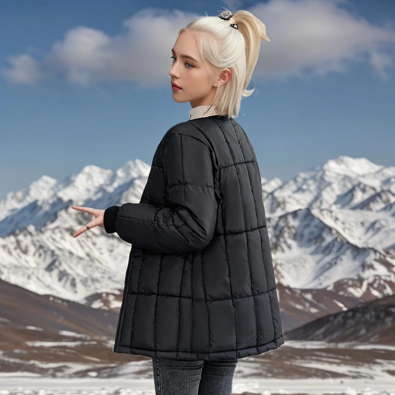 

Женская зимняя теплая парка средней длины с капюшоном на шнурке, утепленная, для повседневной носки, модная, для активного отдыха и поездок на работу