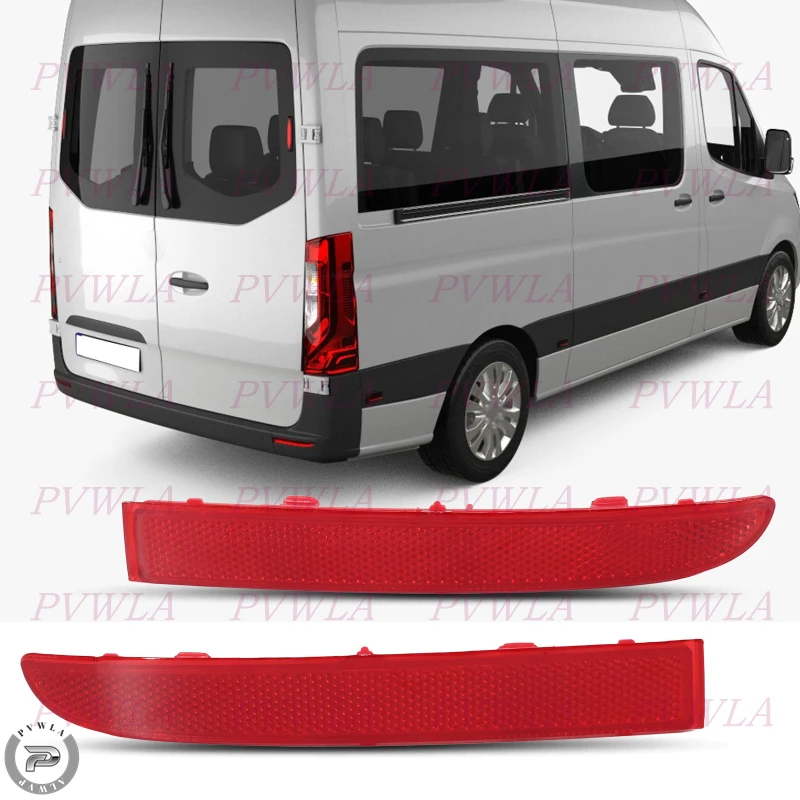 Rear Bumper Reflector For Benz Sprinter W907 W910 1500 2500 3500 2019 2020 2021 2022 2023 2024 Brake Lamp No Bulbs 9108204800LH