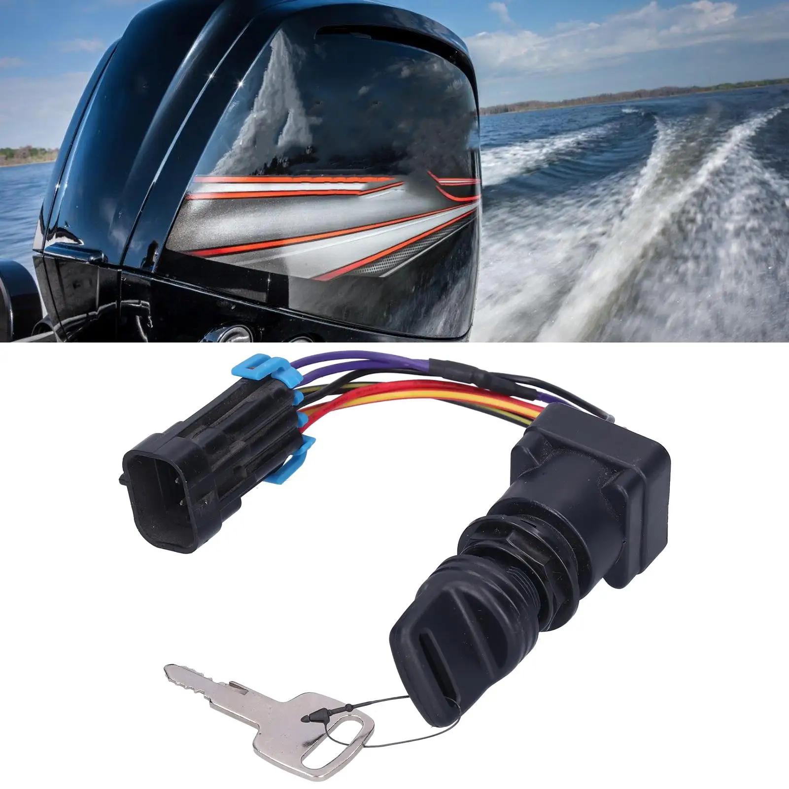 4-позиционный комплект ключей зажигания подвесного двигателя 893353A03, запасные части, пригодные для Mercruiser dts, аксессуары для лодок