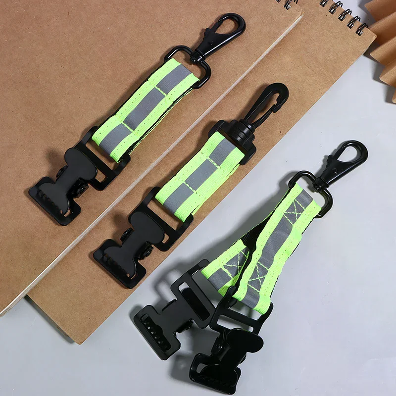 Reflective Glove Buckle Glove Clips Firefighter Glove Strap Universal Gloves Holder With 1/ 2 Clip For Hanging Gloves Tool Bags