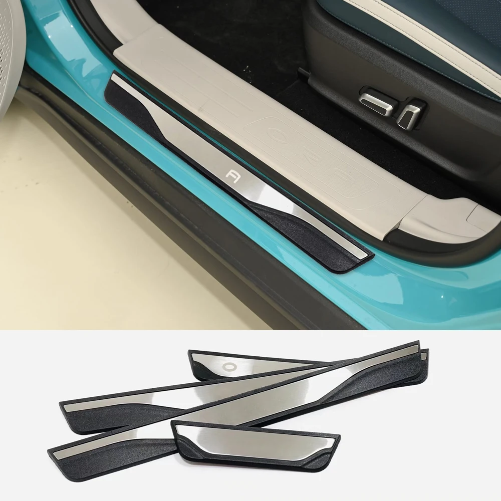 

For GWM Ora 03 Good Cat Funky Cat Car Accessories Door sill pedal cover Auto threshold Protect Sticker 2022 2023 2024 2025 2026