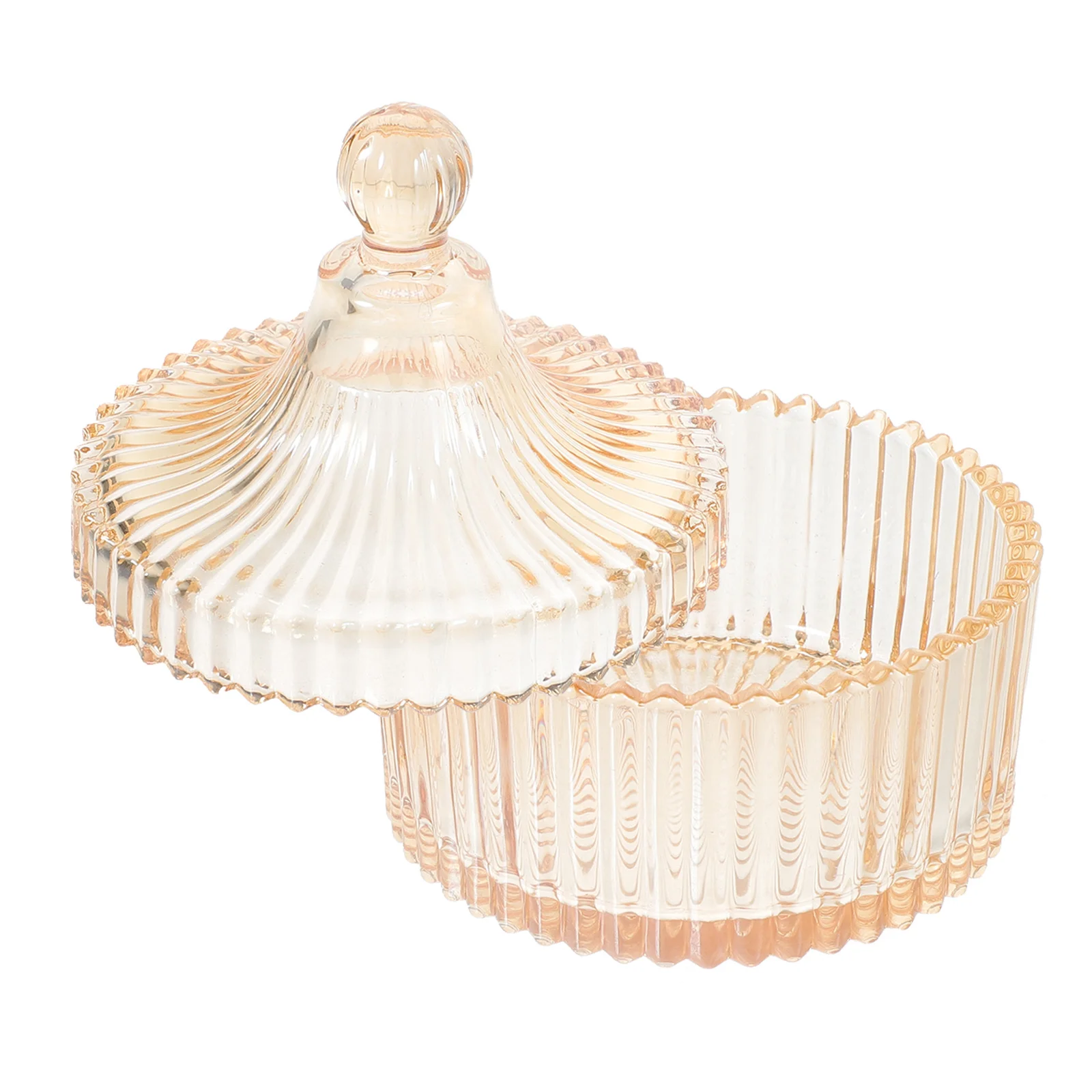 

Candy Jars with Lids Apothecary Jars Makeup Organizer Storage Box for Cotton Ball Holder Bobby Pin Bath Salt Container Glass Jar