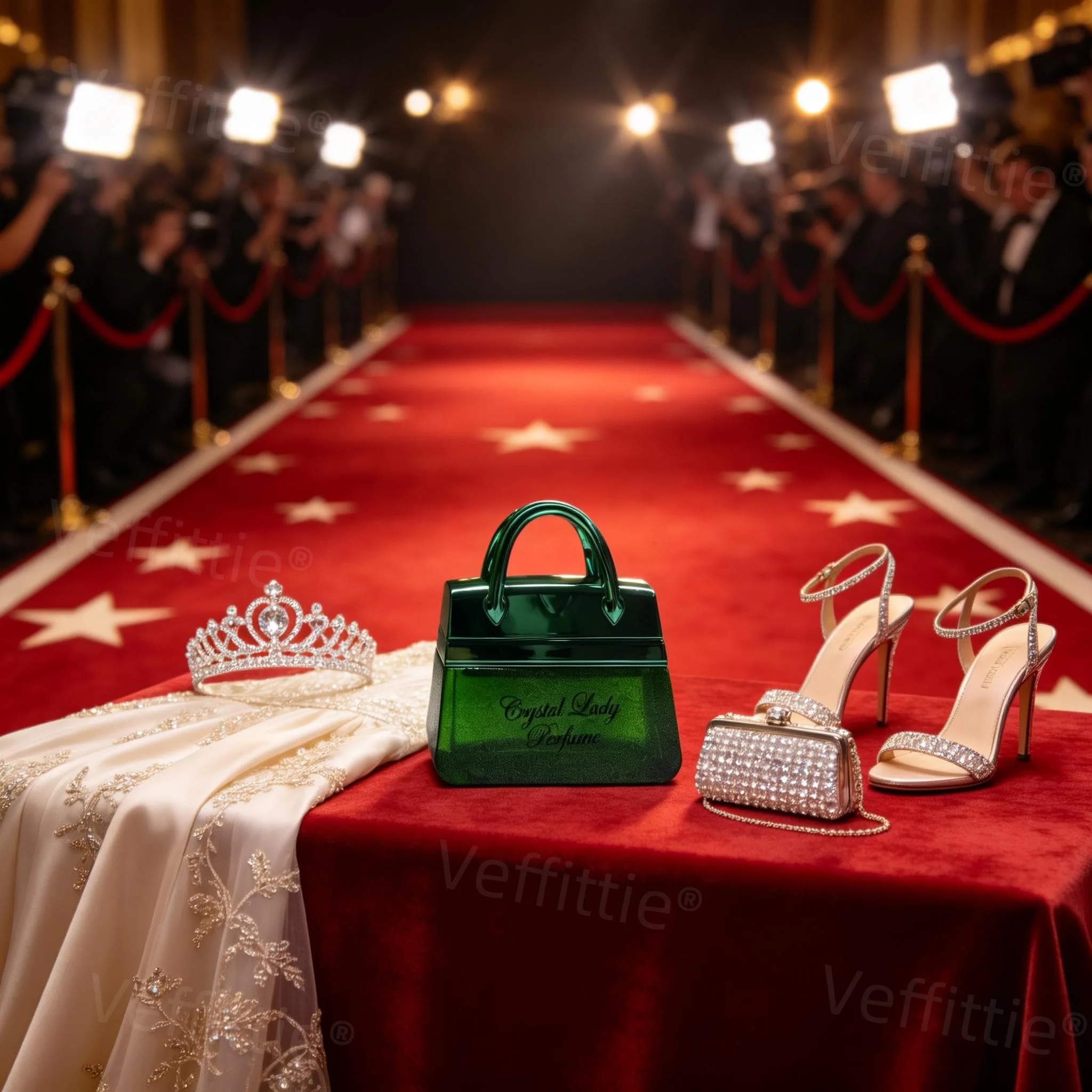 

Luxury Gala Woody-Fruity Elegance Eau De Parfum, 1.7oz Green Handbag Bottle, Formal Evening Wear, Luxurious Cedar-Vanilla