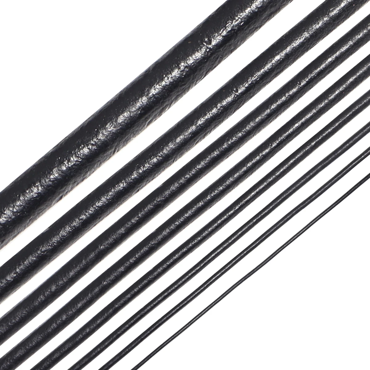 2-5 metri/lotto 1-5mm cordoncini in pelle perizoma rotondo cordoncini in pelle corda per ornamento creazione di artigianato fai da te abbigliamento accessori di fascino