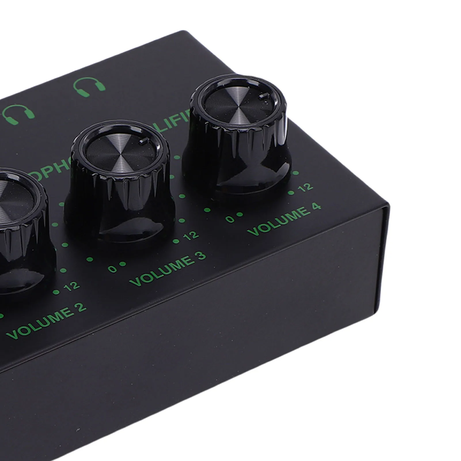 4 قناة مضخم ضوت سماعات الأذن USB إمدادات الطاقة ميناء مقبض تعديل حجم مكبر صوت ستيريو مضخم ضوت سماعات الأذن ستيريو