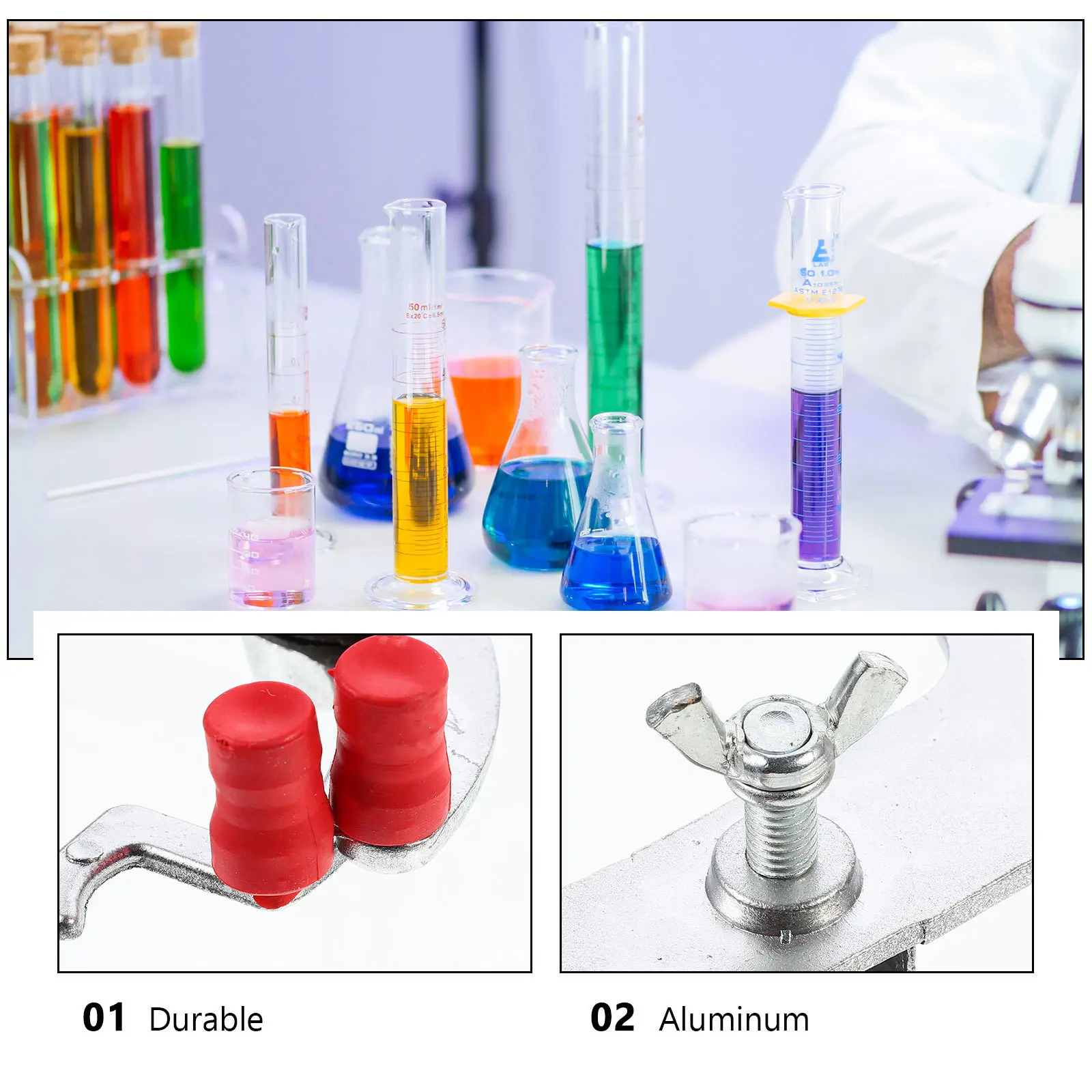 

Aluminum Burette Clip Titration Clamp For Laboratory Experiment Fixing Accessories Burette Holder School Science Supply