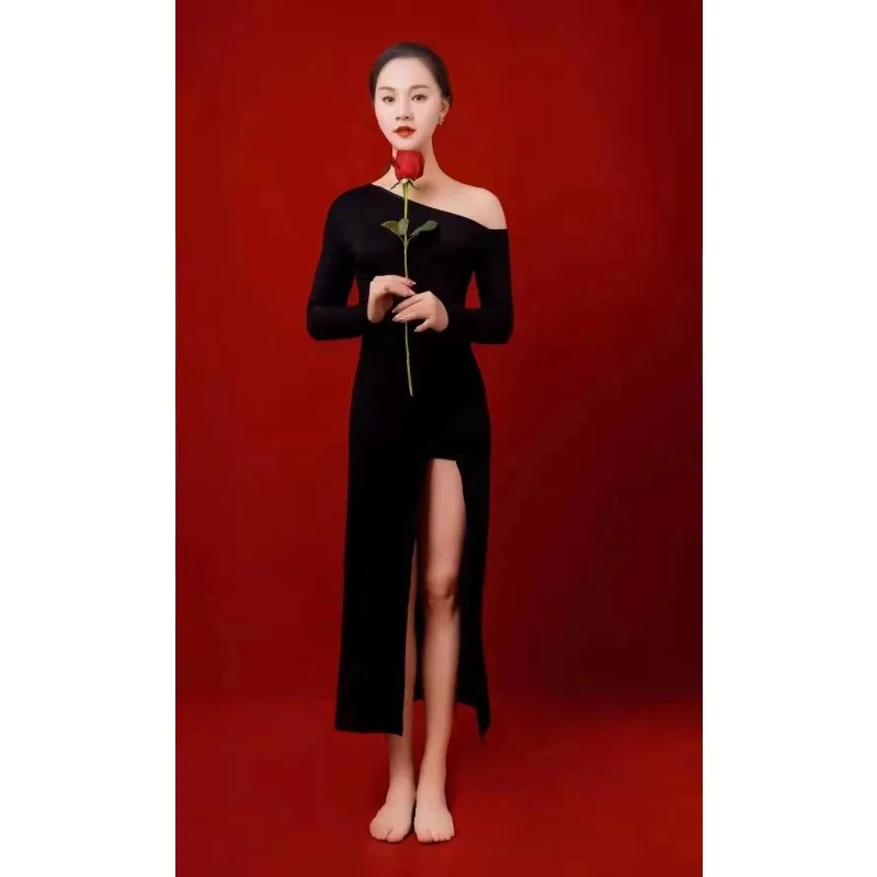 

Костюмы для восточных танцев по индивидуальному заказу, Парижская ретро-фьюжнная модальная юбка на плечо Fantasia Feminina, одежда для танца живота