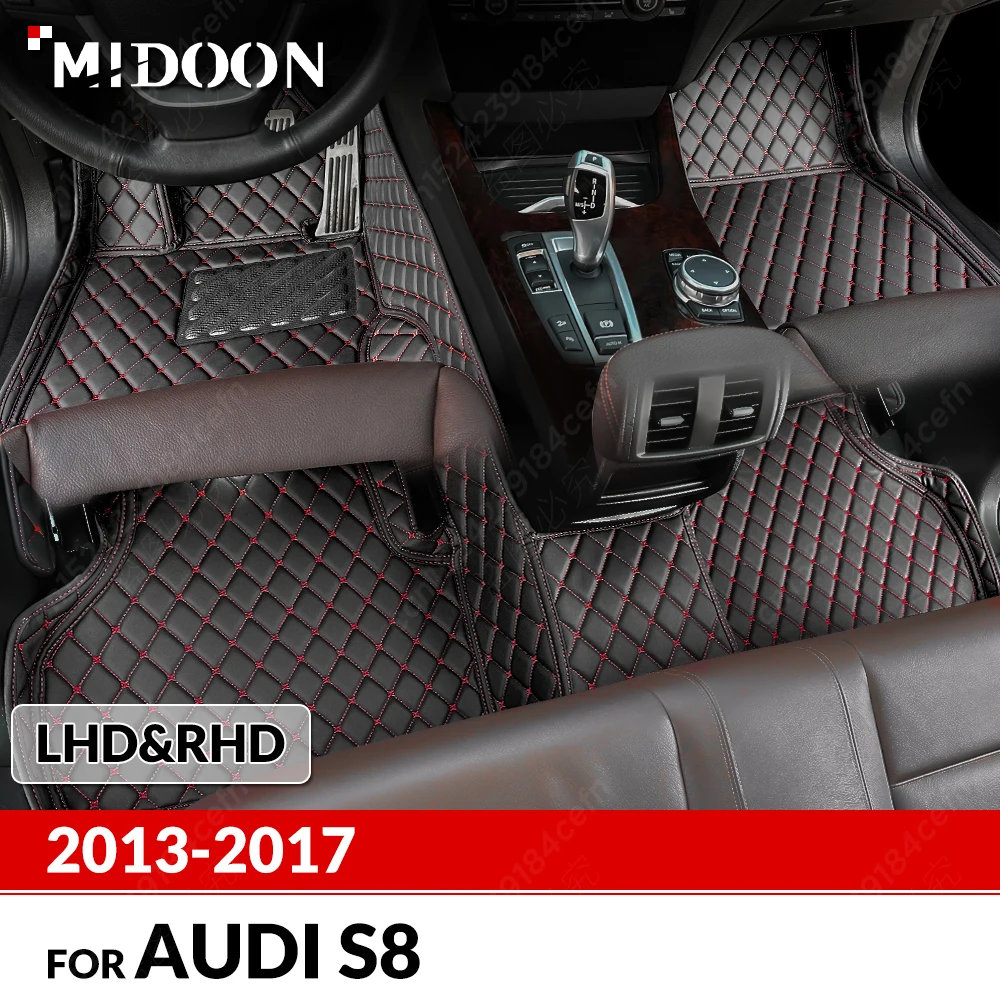 

Автомобильные коврики для Audi S8 2013 2014 2015 2016 2017, индивидуальные автомобильные подкладки для ног, аксессуары для интерьера